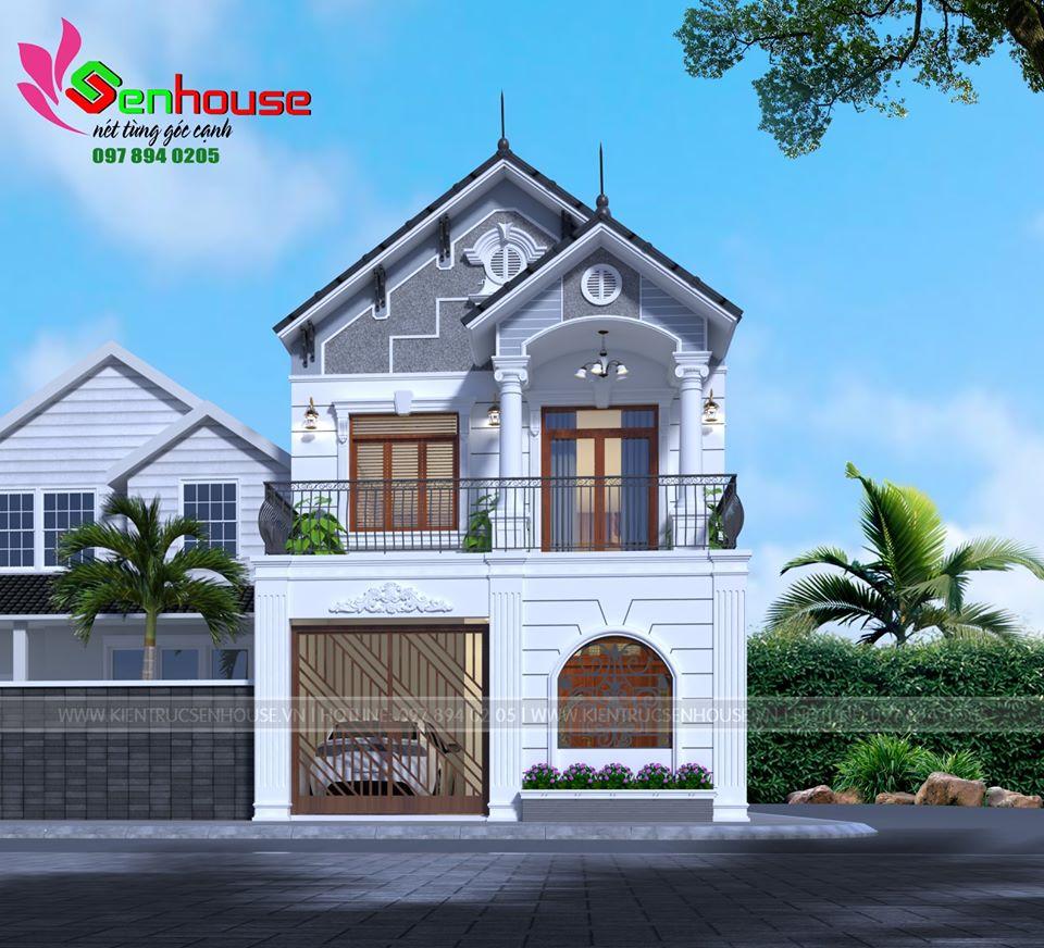 Mẫu thiết kế nhà 2 tầng cho gia đình anh Trung tại Nghi Lộc Nghệ An