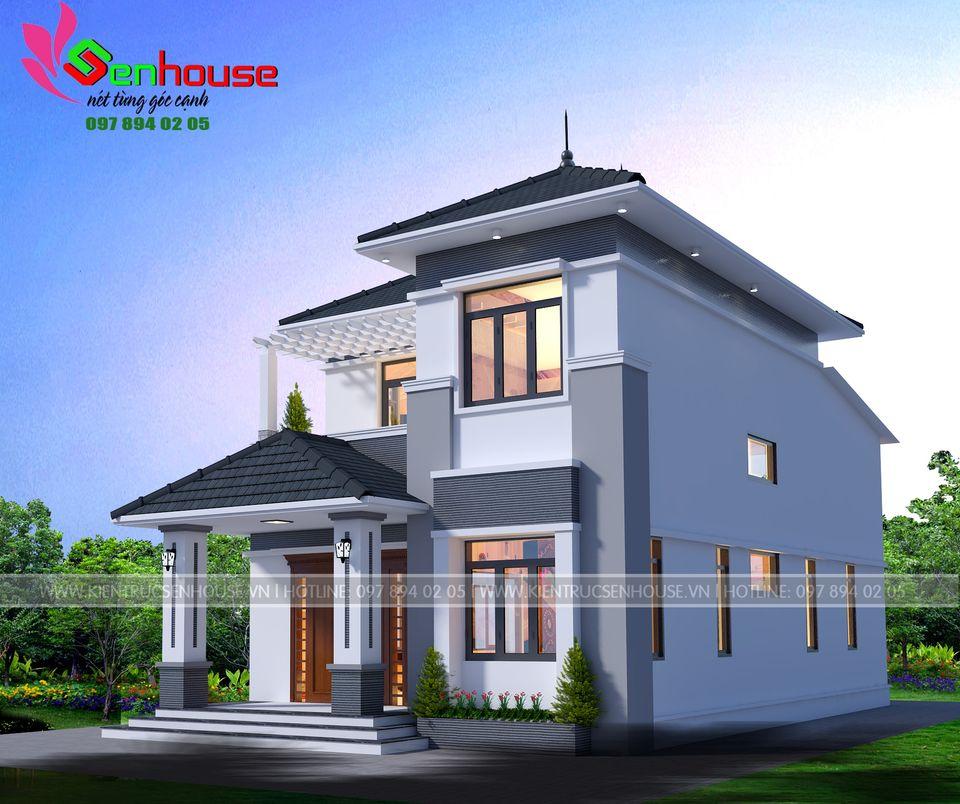 Mẫu thiết kế nhà 1 tầng rưỡi hiện đại của gia đình anh Tâm tại Hương Sơn