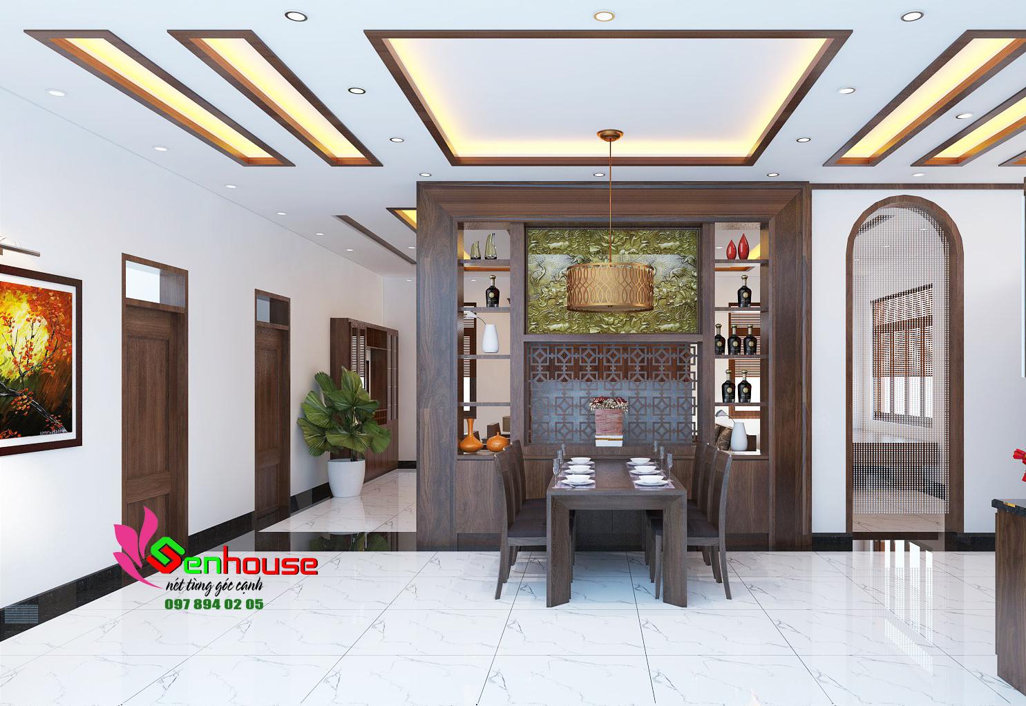 Thiết kế nội thất nhà anh Huy ở Thái Hòa Nghệ An NT203