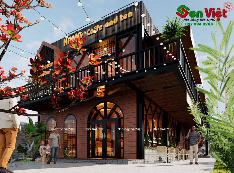 không gian quán cà phê