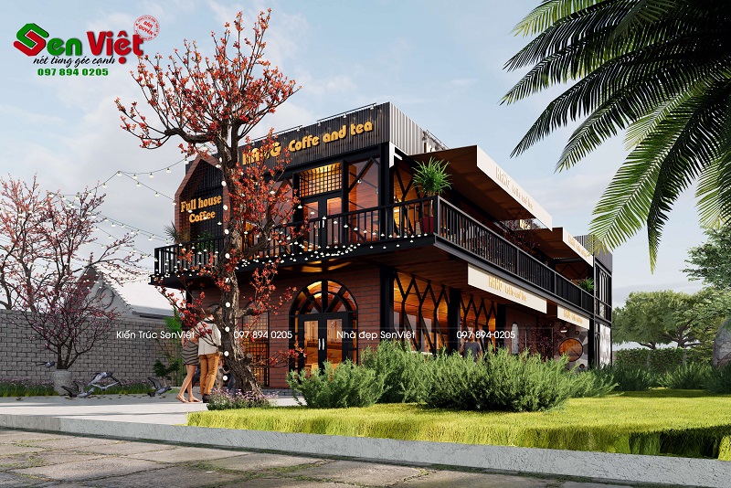 thiết kế quán cafe đẹp