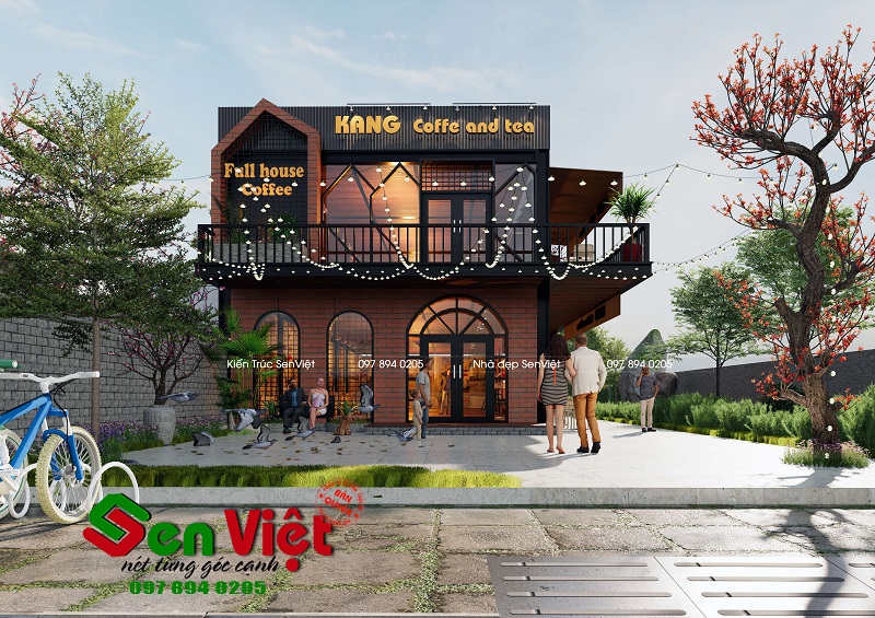 mẫu ngoại thất quán cafe