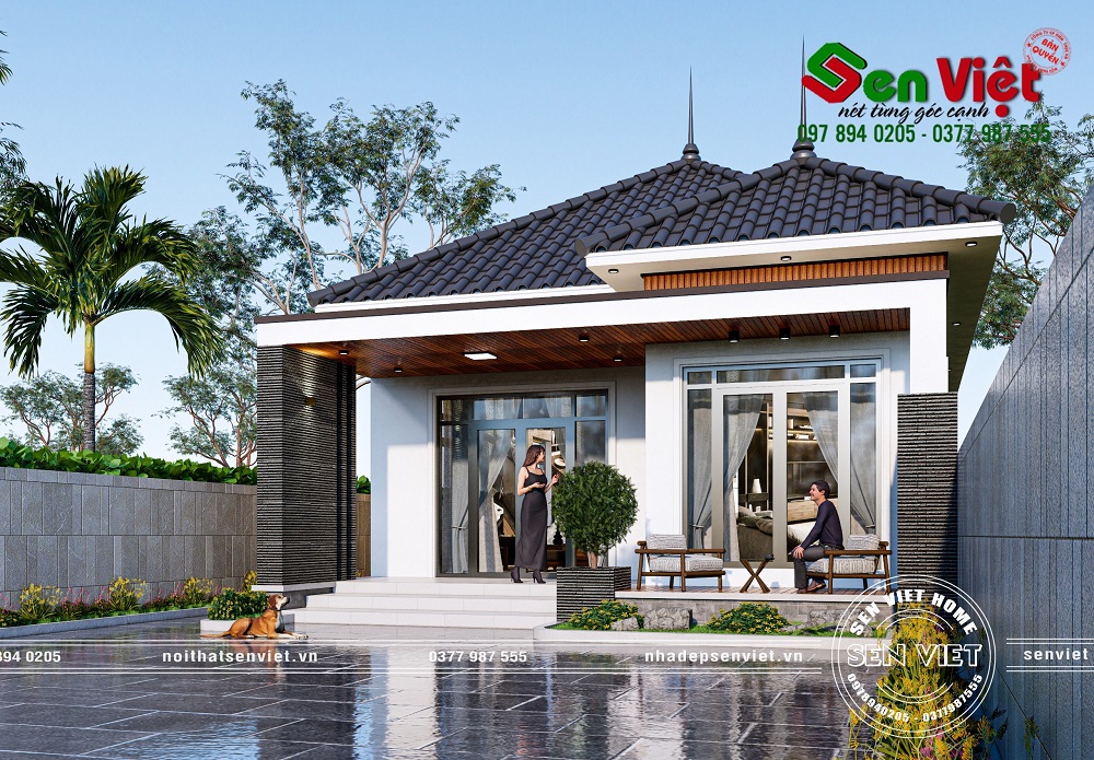 Thiết kế biêt thự nhà vườn hiện đại chị Trang