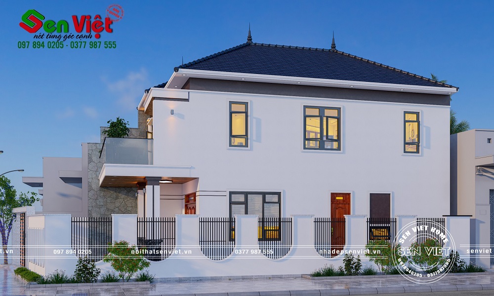 Mẫu nhà 2 tầng mái Nhật