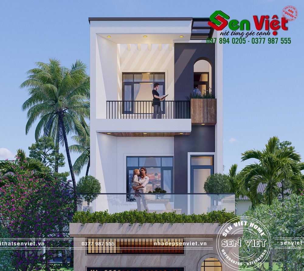 Thiết kế nhà 3 tầng anh Sinh