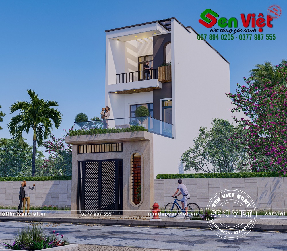 Thiết kế nhà 3 tầng anh Sinh