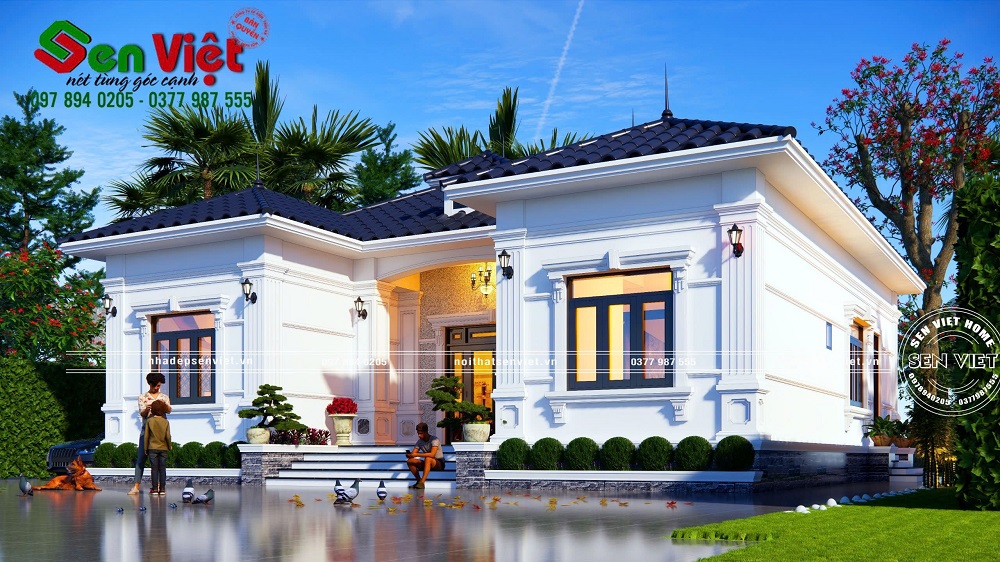 Thiết kế nhà cấp 4 chữ U