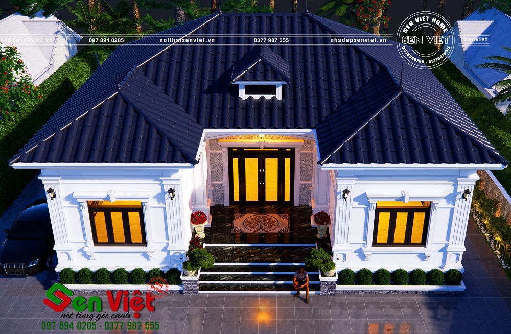 Thiết kế nhà cấp 4 chữ U