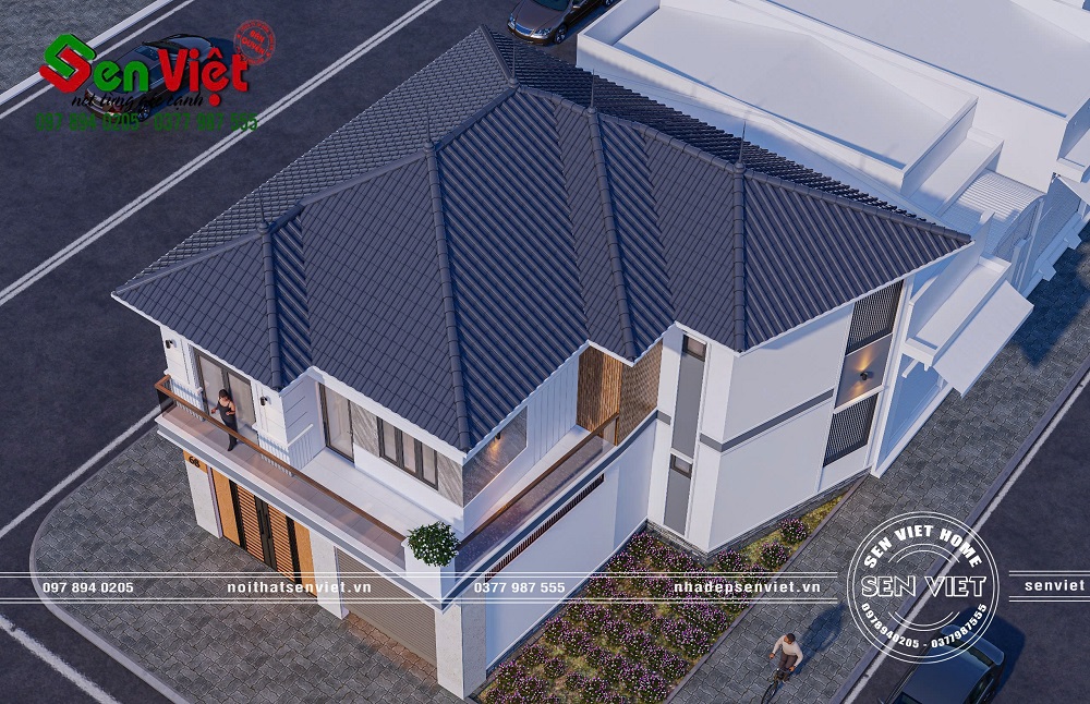 Cực phẩm mẫu nhà 2 tầng mái nhật hiện đại 250m2 tại Nghệ An