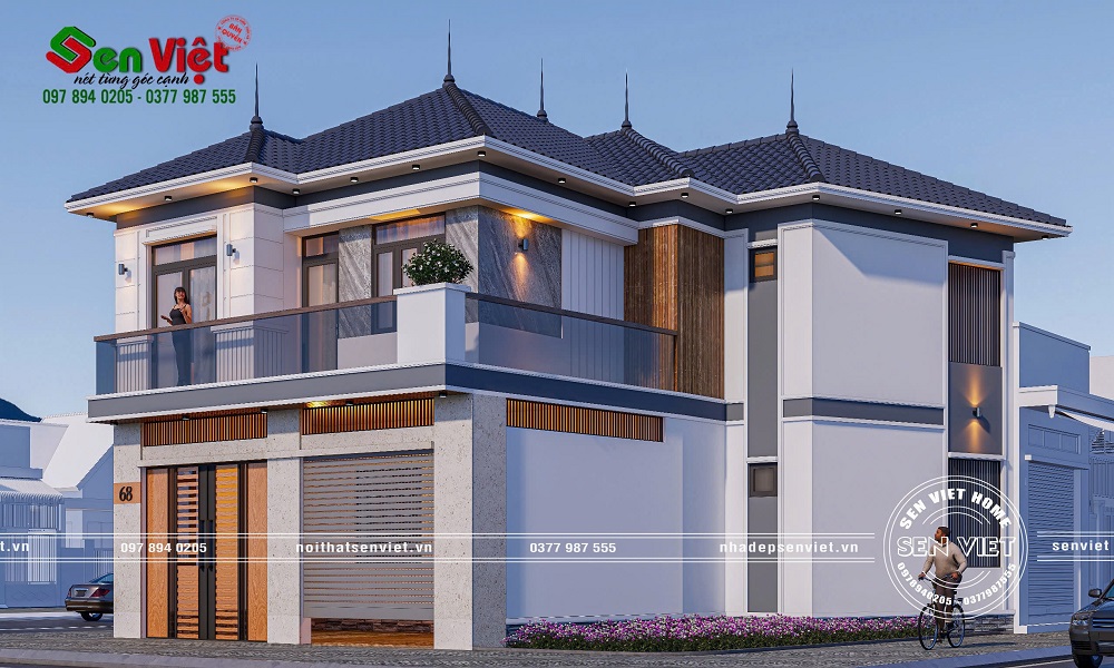 Cực phẩm mẫu nhà 2 tầng mái nhật hiện đại 250m2 tại Nghệ An