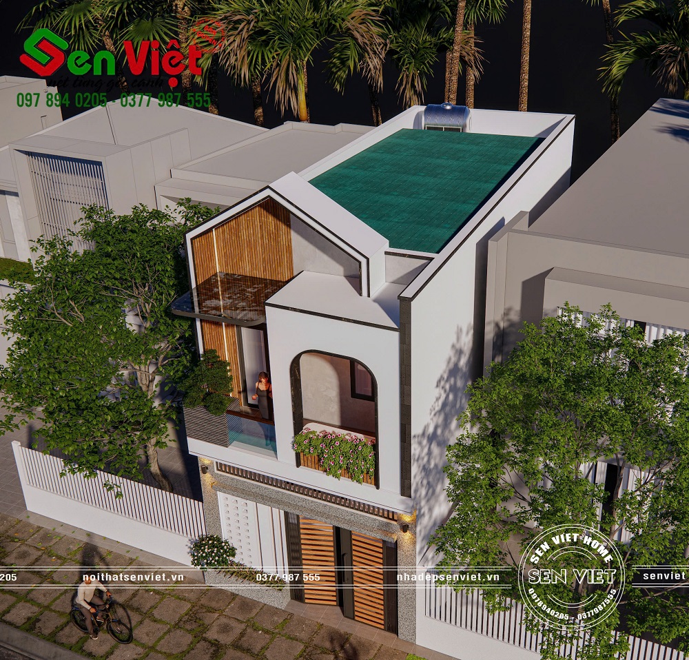 Mẫu Nhà Phố 2 Tầng Mái Bằng - Giải Pháp Hoàn Hảo Cho Quỹ Đất Hẹp