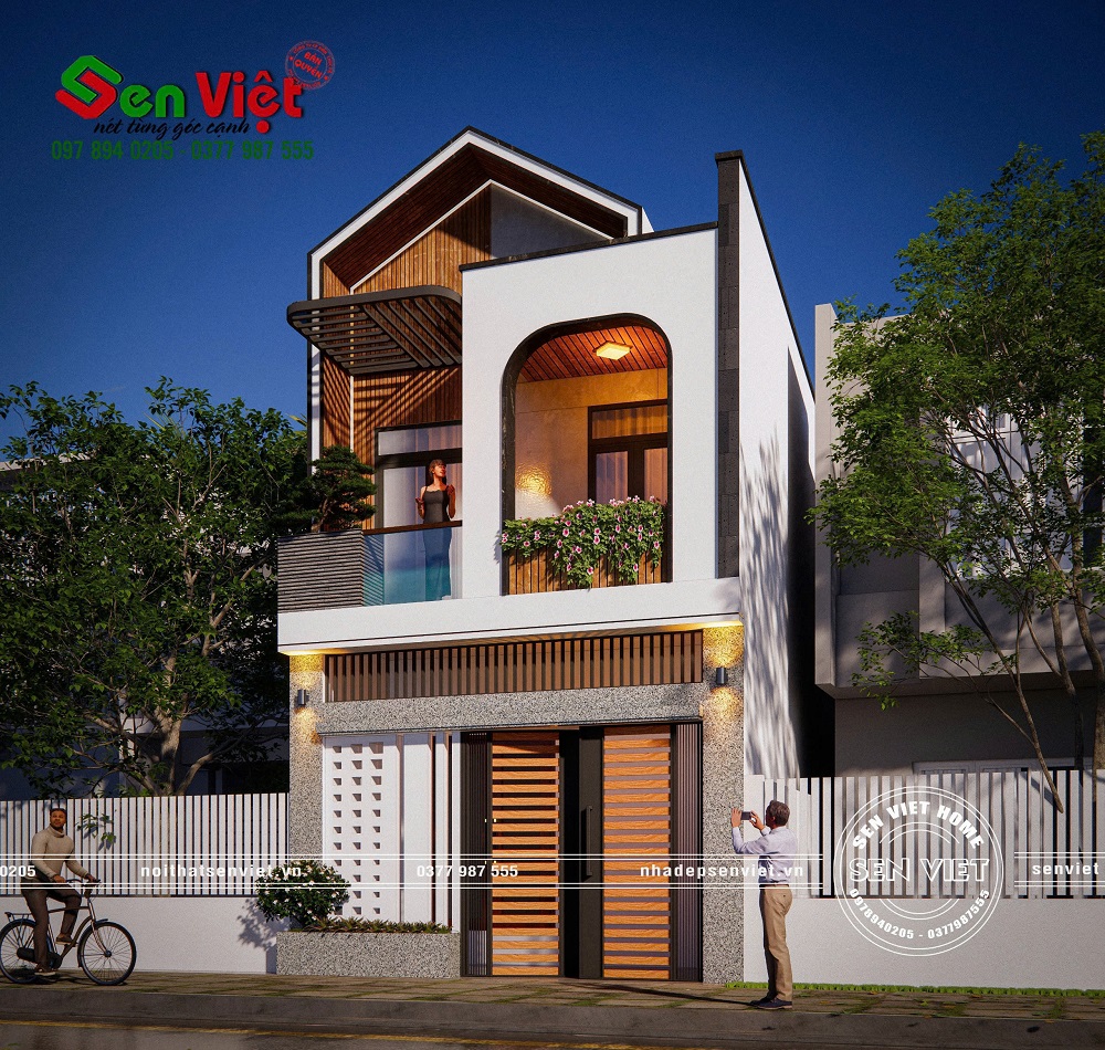 Mẫu Nhà Phố 2 Tầng Mái Bằng - Giải Pháp Hoàn Hảo Cho Quỹ Đất Hẹp