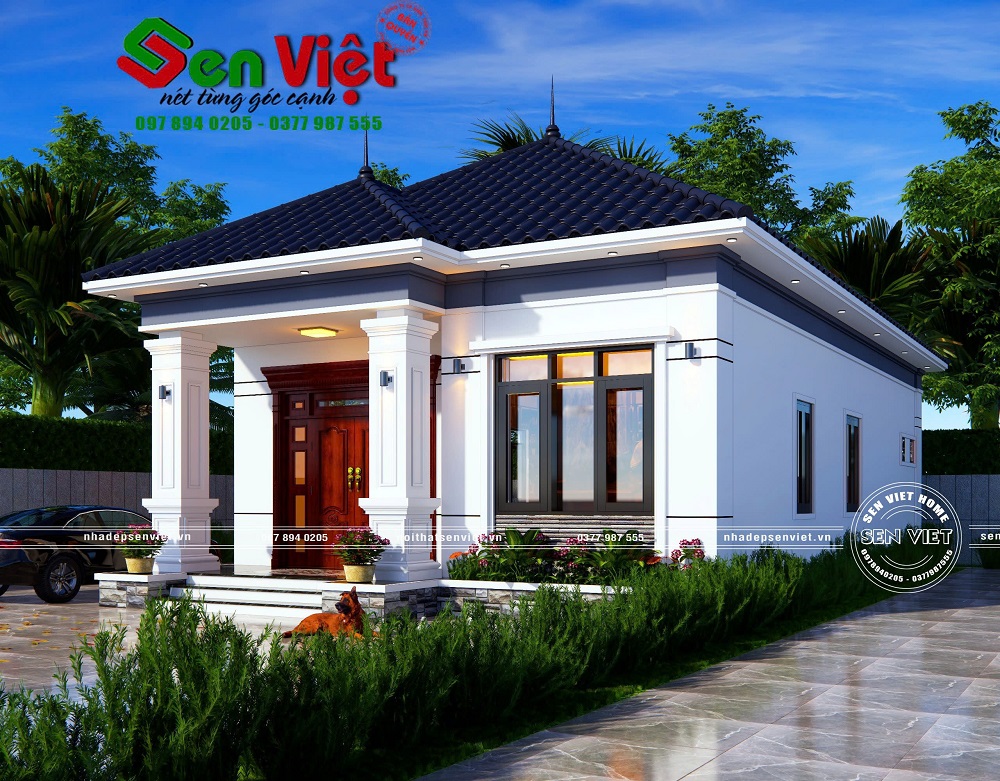 Mẫu Thiết Kế Nhà Cấp 4 Mái Nhật Hiện Đại 3 Phòng Ngủ Đẹp Ở Nghệ An