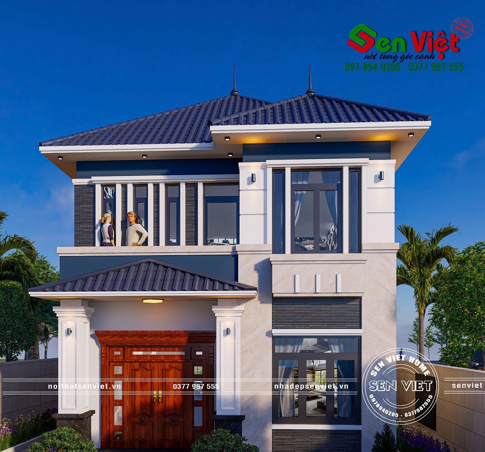 Thiết Kế Nhà Phố mặt tiền 8m với 4 Phòng Ngủ Ấn Tượng