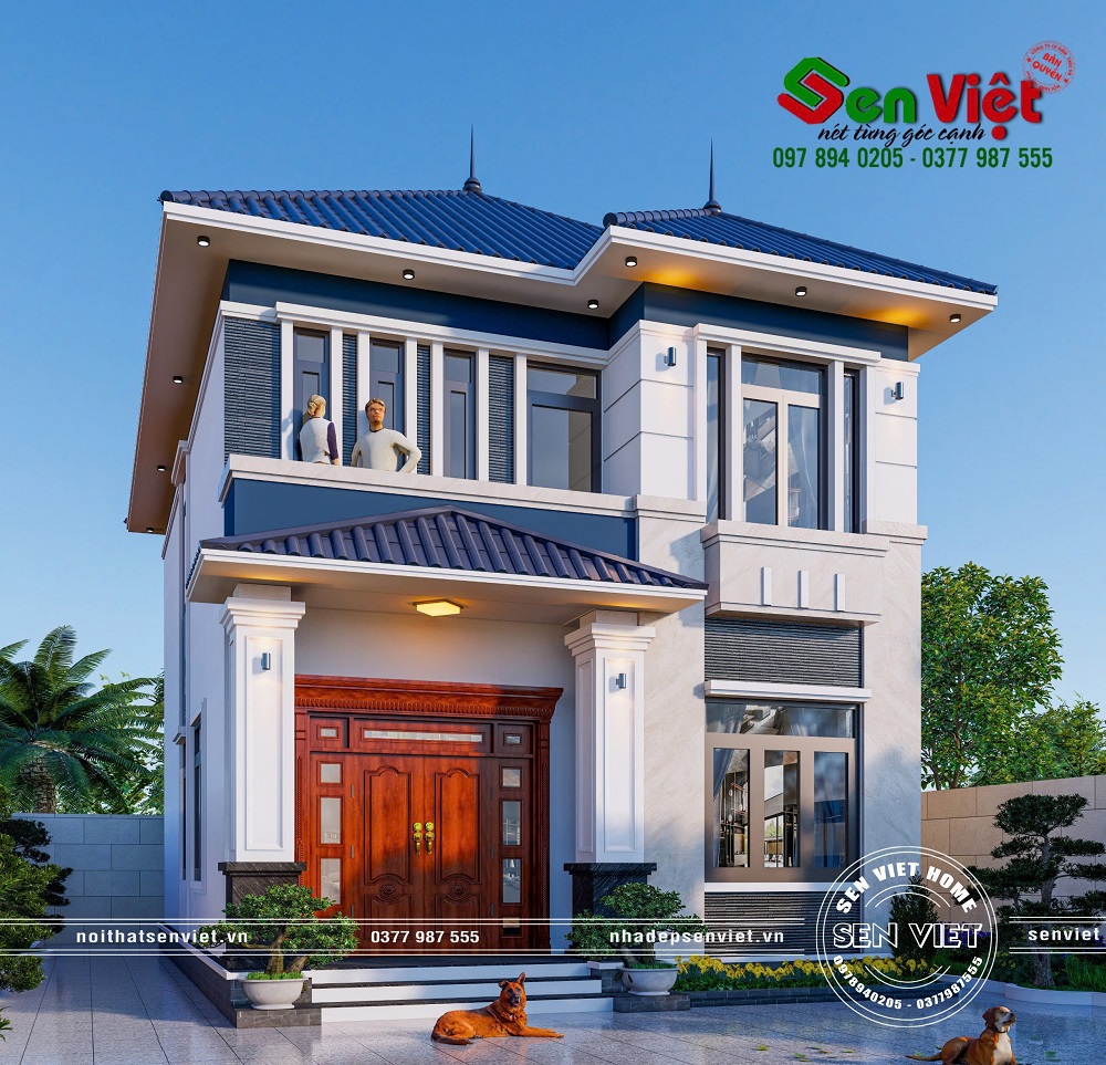 Thiết Kế Nhà Phố mặt tiền 8m với 4 Phòng Ngủ Ấn Tượng