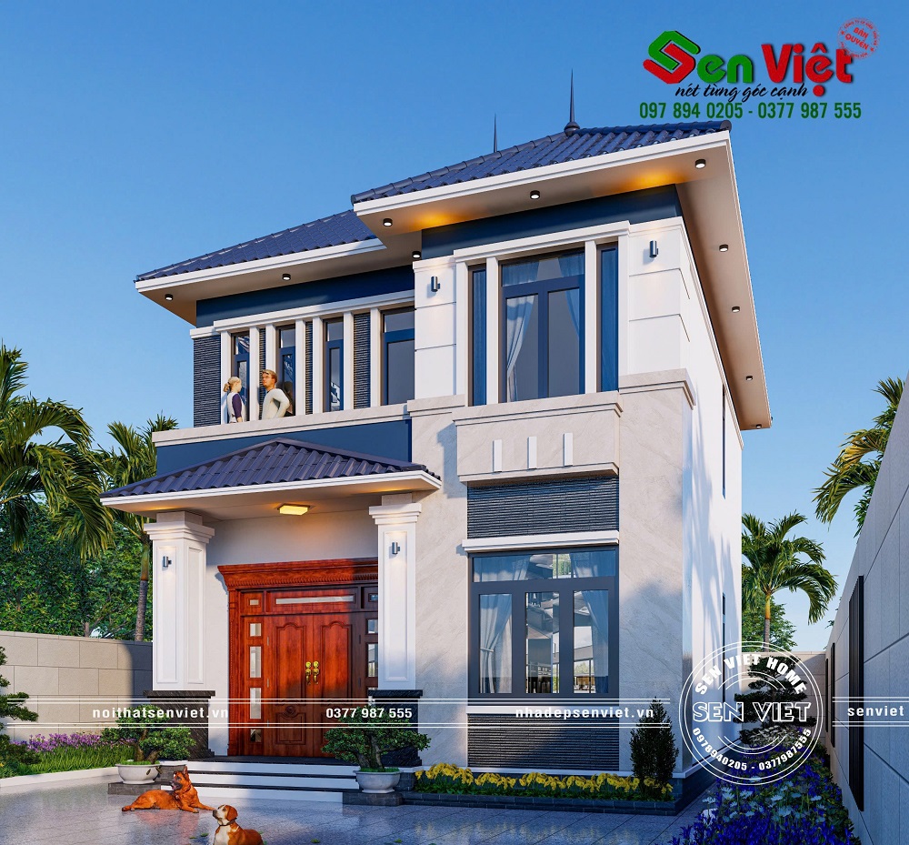 Thiết Kế Nhà Phố mặt tiền 8m với 4 Phòng Ngủ Ấn Tượng