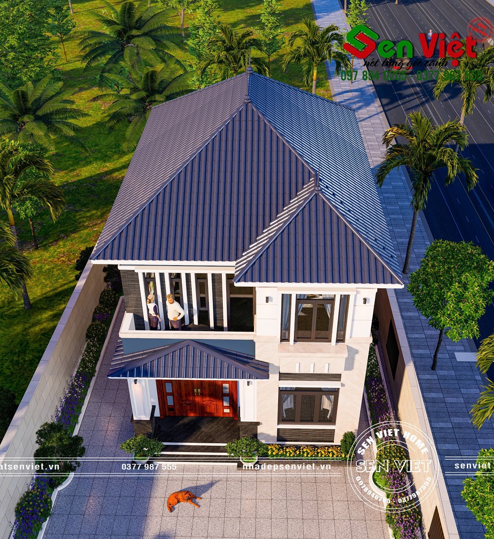 Thiết Kế Nhà Phố mặt tiền 8m với 4 Phòng Ngủ Ấn Tượng