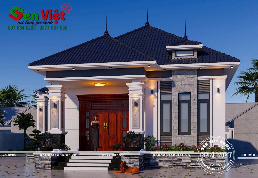 Mẫu Nhà Cấp 4 Mái Nhật 150m2 3 Phòng Ngủ Tiện Nghi