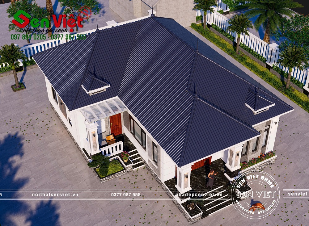 Mẫu Nhà Cấp 4 Mái Nhật 150m2 3 Phòng Ngủ Tiện Nghi