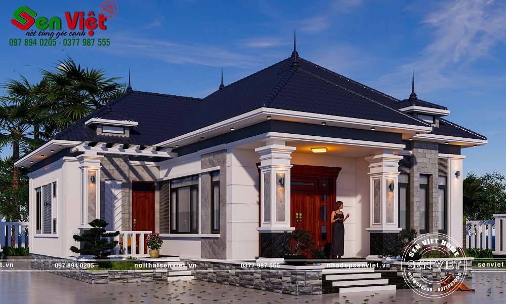 Mẫu Nhà Cấp 4 Mái Nhật 150m2 3 Phòng Ngủ Tiện Nghi