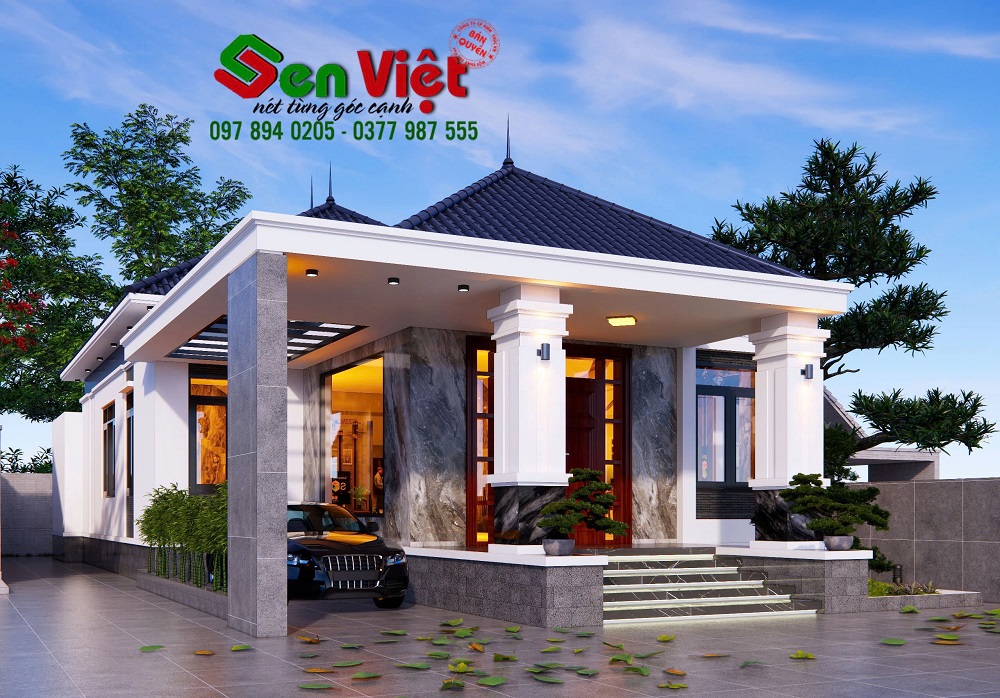 Mẫu Nhà Cấp 4 Mái Nhật Kết Hợp Gara Ô Tô Tiện Lợi Ở Nghệ An