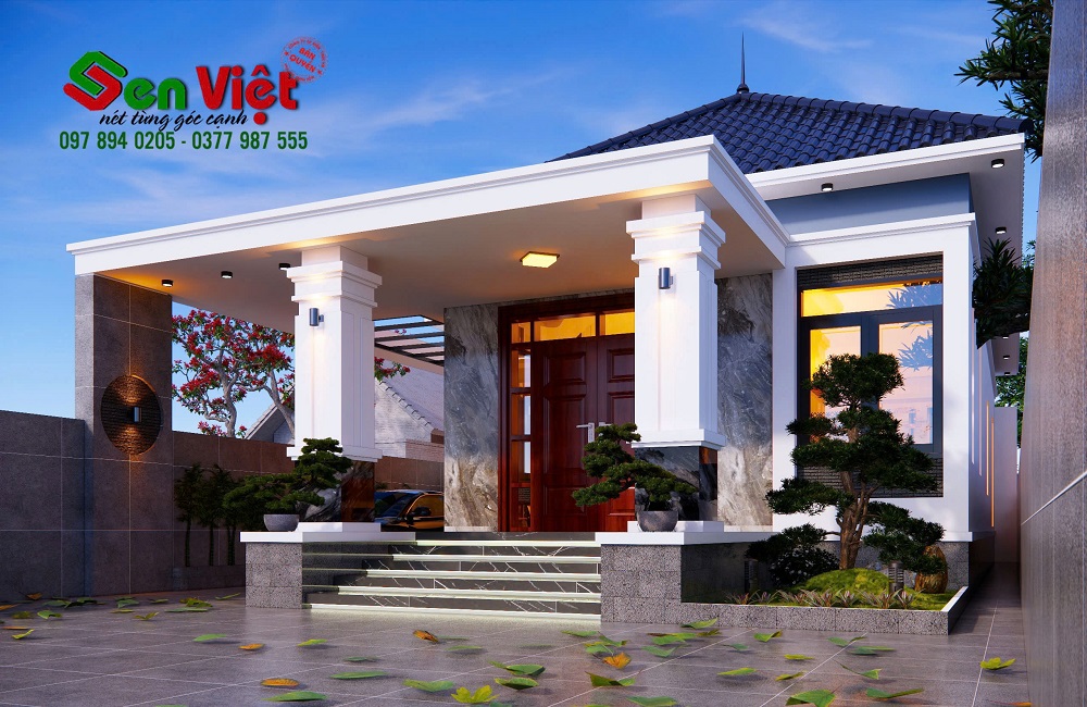 Mẫu Nhà Cấp 4 Mái Nhật Kết Hợp Gara Ô Tô Tiện Lợi Ở Nghệ An