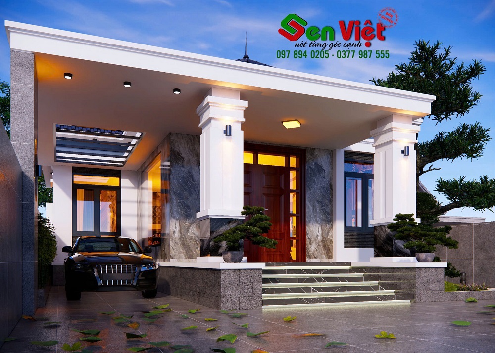 Mẫu Nhà Cấp 4 Mái Nhật Kết Hợp Gara Ô Tô Tiện Lợi Ở Nghệ An