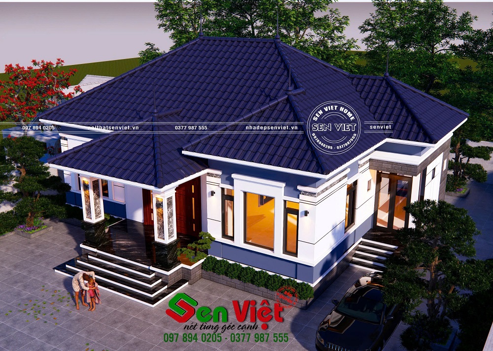 Mẫu Nhà Vườn Cấp 4 Mái Nhật 2025