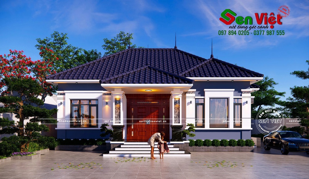 Mẫu Nhà Vườn Cấp 4 Mái Nhật 2025