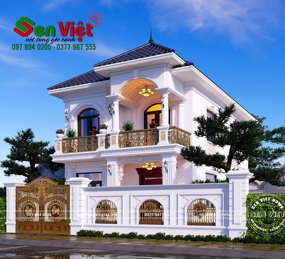 Ngôi Nhà 2 Tầng Tân Cổ Điển Sang Trọng