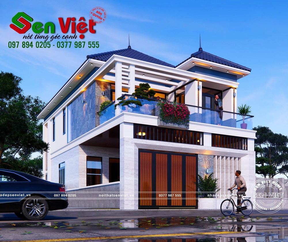 Thiết Kế Mẫu Nhà 2 Tầng 3 Phòng Ngủ Mái Nhật Hiện Đại