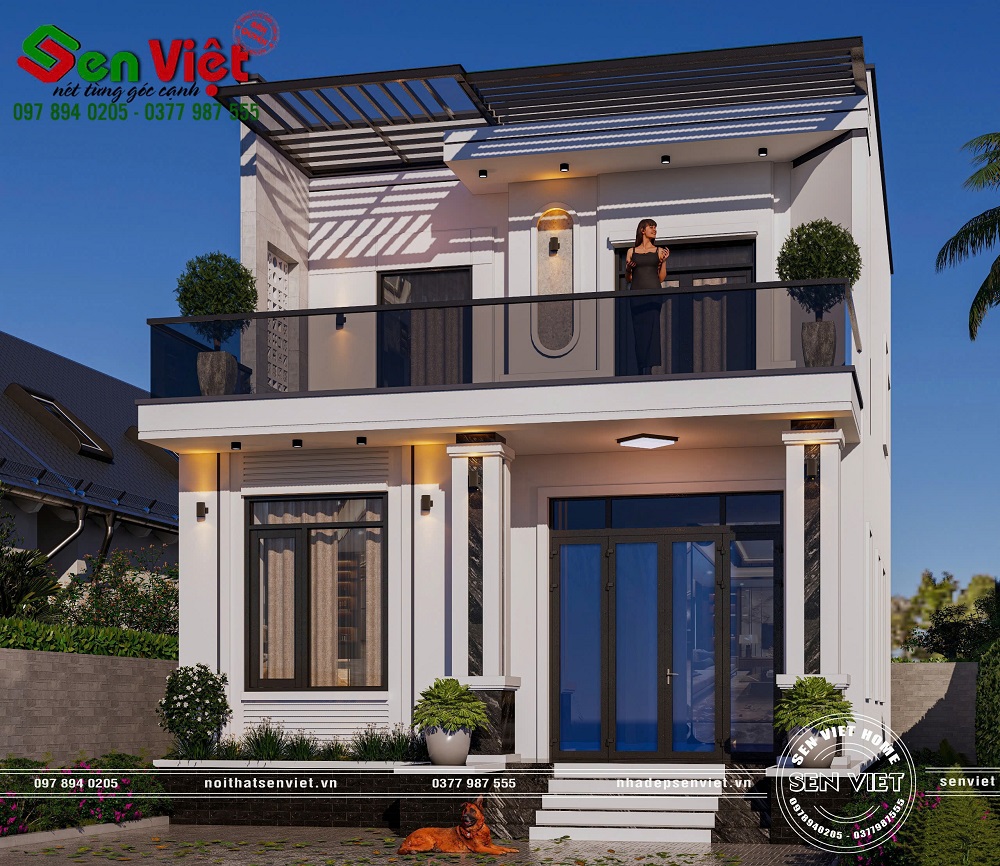 Thiết Kế Nhà 2 Tầng 4 Phòng Ngủ Sang Trọng Ở Nghệ An