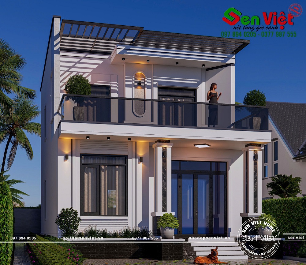 Thiết Kế Nhà 2 Tầng 4 Phòng Ngủ Sang Trọng Ở Nghệ An