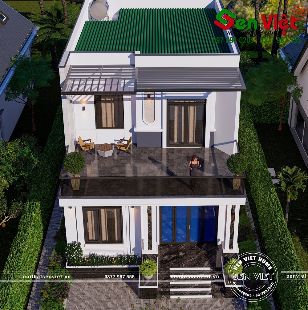 Thiết Kế Nhà 2 Tầng 4 Phòng Ngủ Sang Trọng Ở Nghệ An