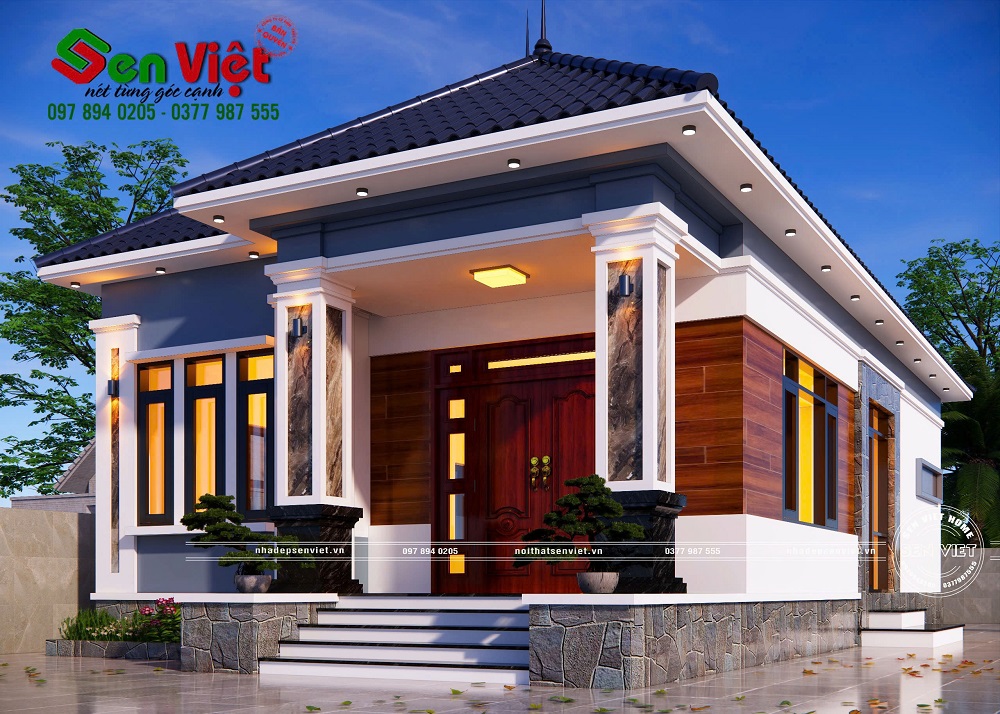 Mẫu Nhà Cấp 4 Mái Nhật 3 Phòng Ngủ 120m2 Ở Nghệ An