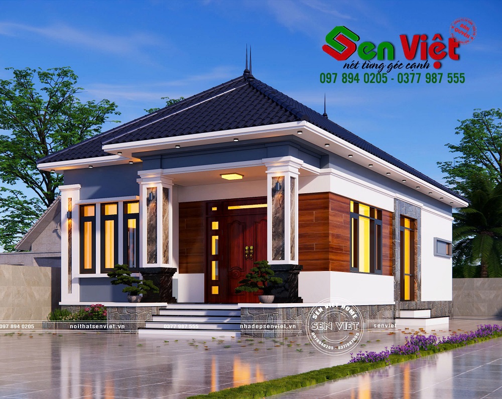 Mẫu Nhà Cấp 4 Mái Nhật 3 Phòng Ngủ 120m2 Ở Nghệ An