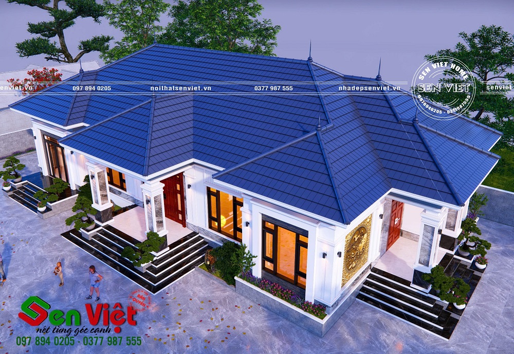 Mẫu Nhà Cấp 4 Mái Nhật Sang Trọng