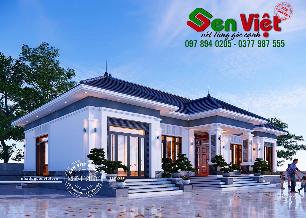 Mẫu Nhà Cấp 4 Mái Nhật Sang Trọng