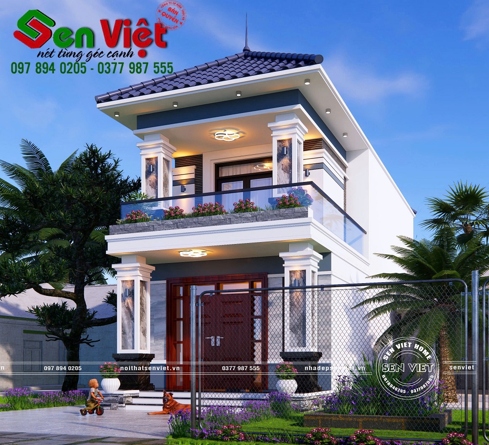 Nhà Hai Tầng Mái Nhật Sang Trọng Ở Nghệ An