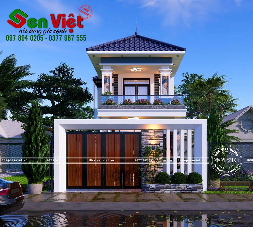 Nhà Hai Tầng Mái Nhật Sang Trọng Ở Nghệ An
