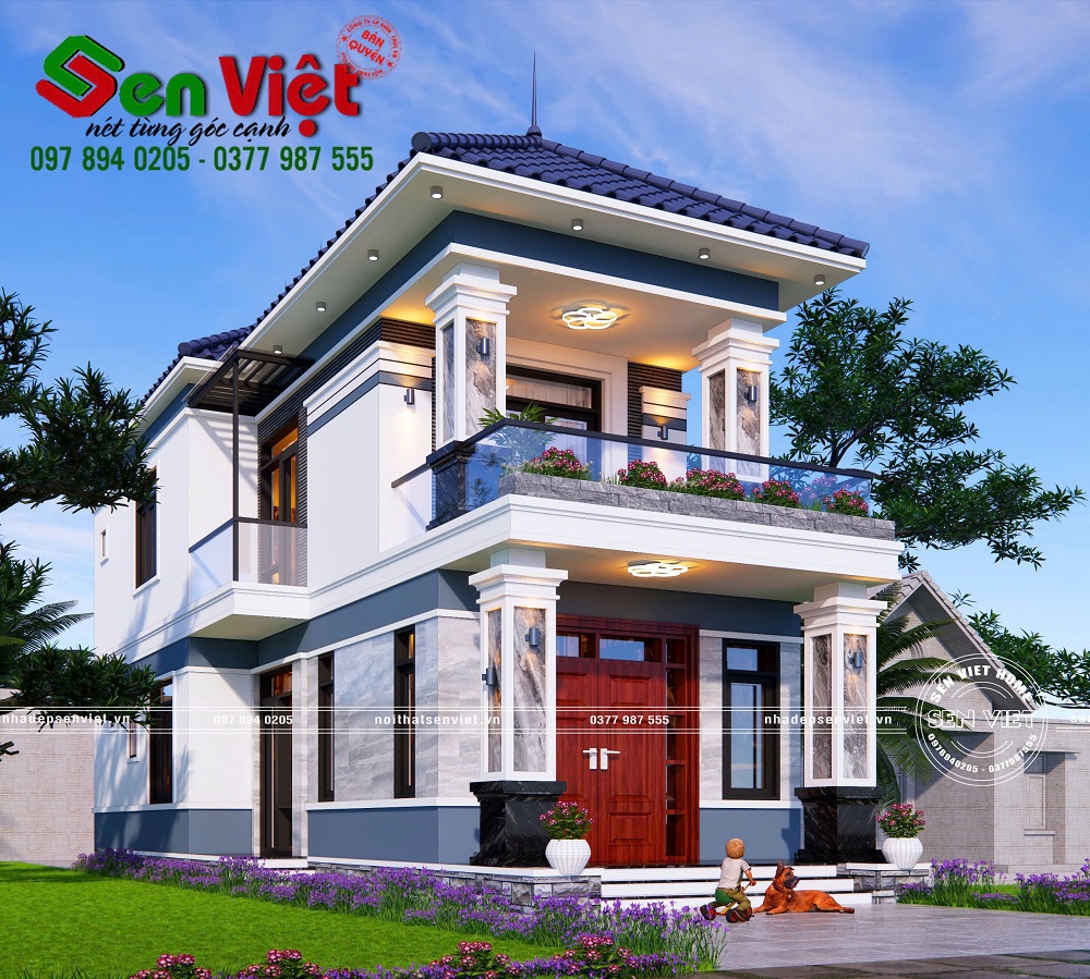 Nhà Hai Tầng Mái Nhật Sang Trọng Ở Nghệ An