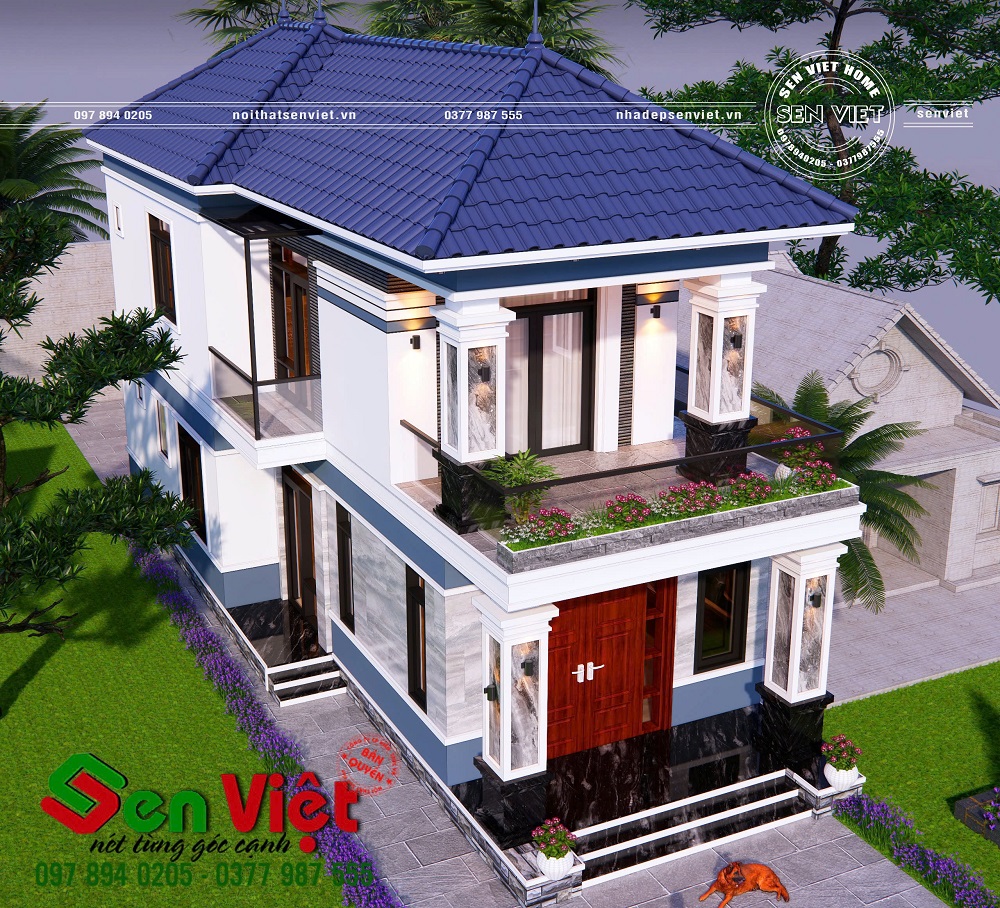 Nhà Hai Tầng Mái Nhật Sang Trọng Ở Nghệ An