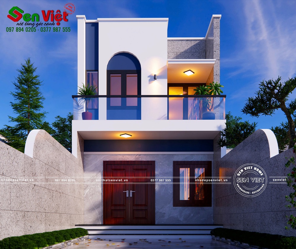 Thiết Kế Nhà 2 Tầng Mái Bằng