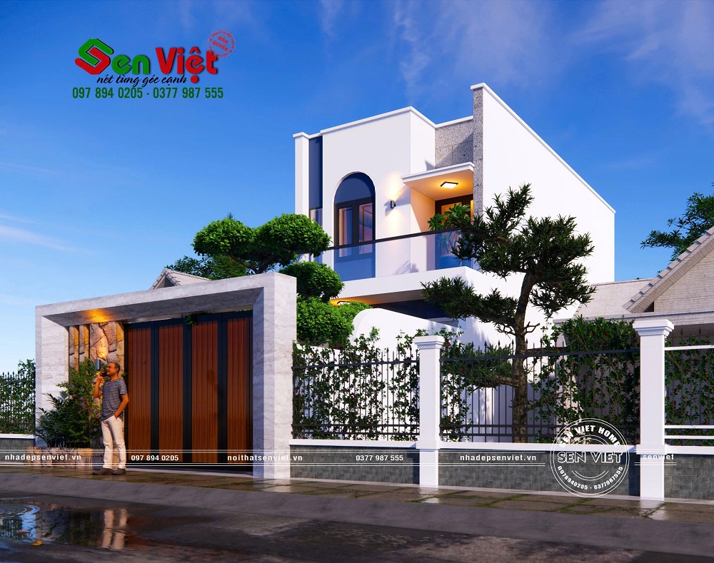 Thiết Kế Nhà 2 Tầng Mái Bằng