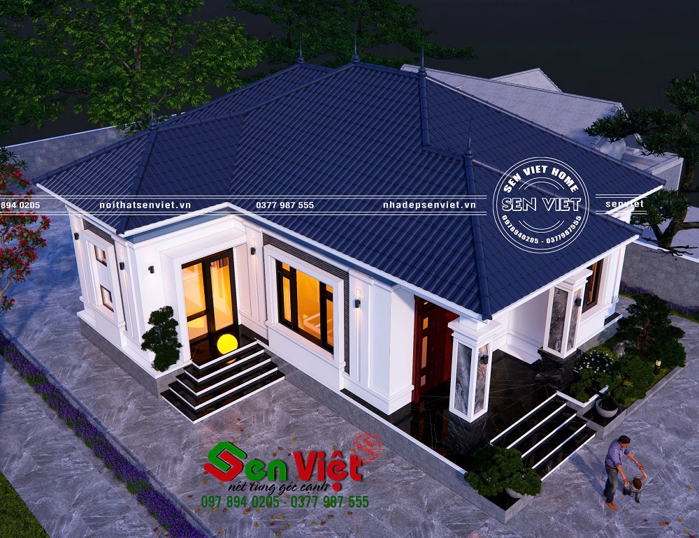 Thiết Kế Nhà Cấp 4 Mái Nhật 3 Phòng Ngủ