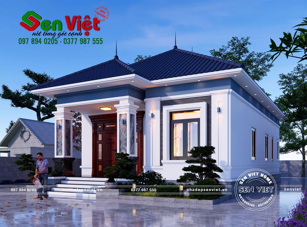 Thiết Kế Nhà Cấp 4 Mái Nhật 3 Phòng Ngủ