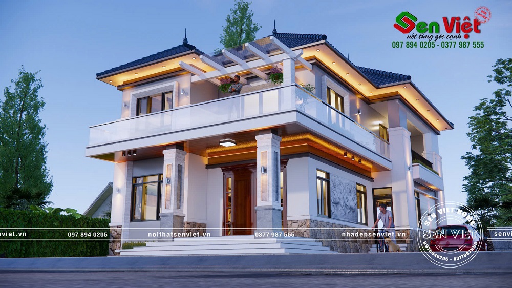 Mẫu Nhà 2 Tầng Mái Nhật Không Bao Giờ Lỗi Mốt Ở Nghệ An