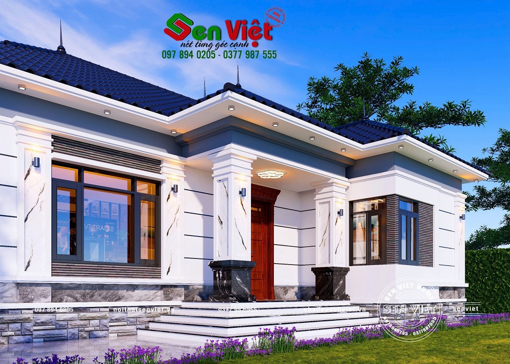 Mẫu Nhà Cấp 4 Mái Nhật 2 Sảnh Sang Trọng Ở Nghệ An (7)