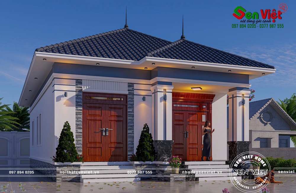 Mẫu Nhà Vườn 120m2 3 Phòng Ngủ