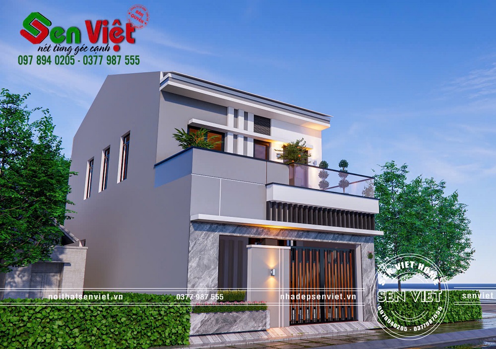 Nhà 2 Tầng Mái Nhật Hiện Đại Với Thiết Kế Tinh Tế Và Sang Trọng